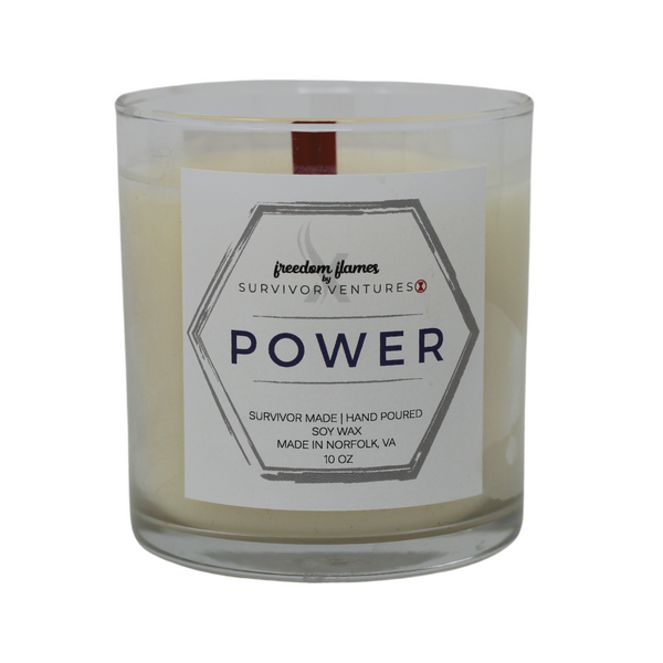 Power Wooden Wick Candle