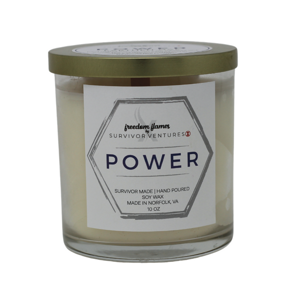 Power Wooden Wick Candle